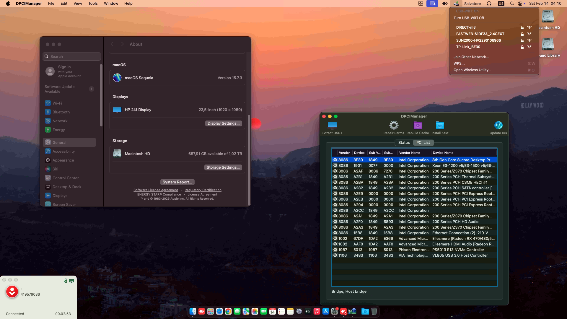 Asrock B365M Pro4 + Intel Core i7 9700F + Sapphire RX 570 2nd 2