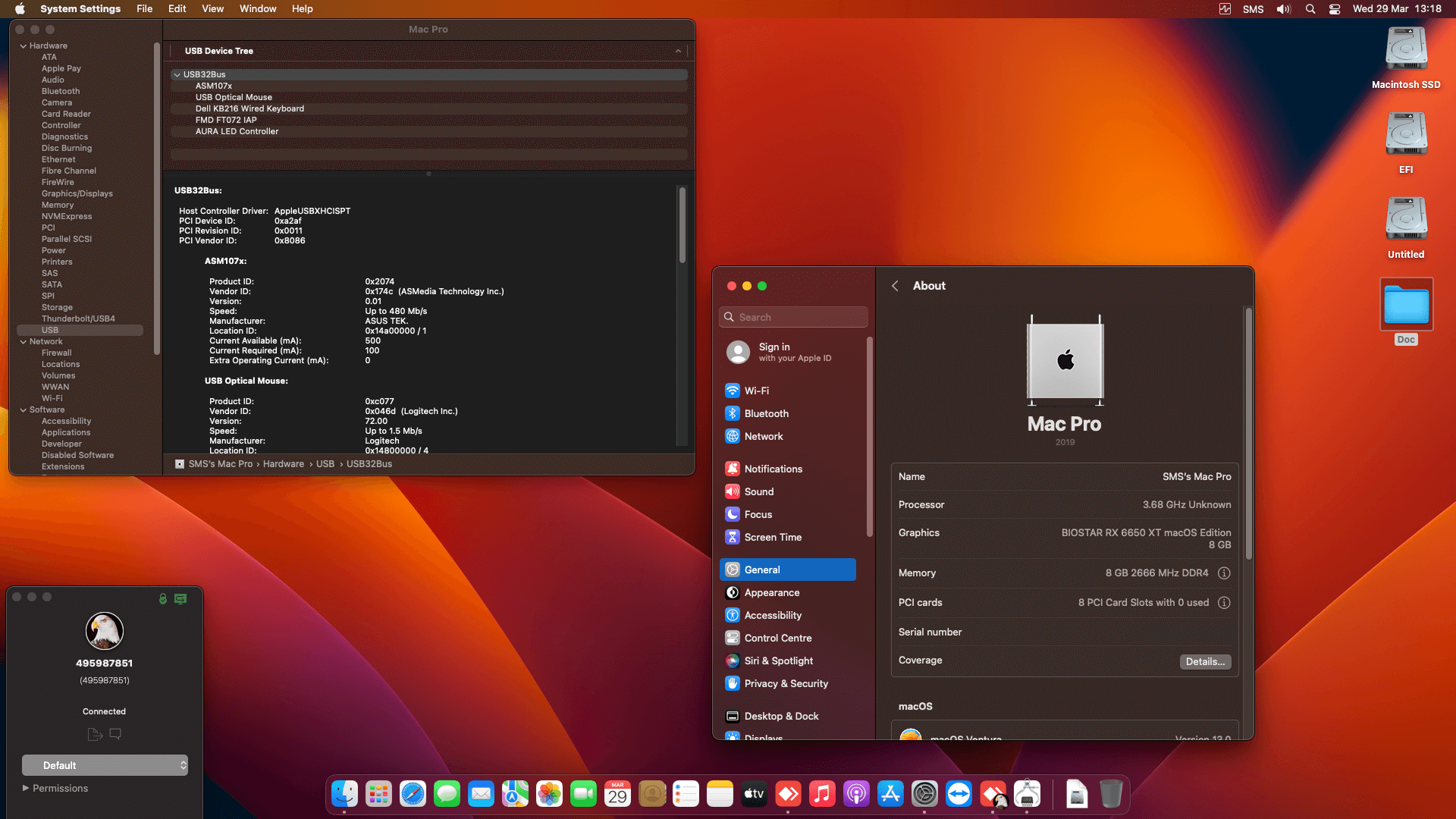 Asus Prime B660 Plus D4 + Intel Core i5 12600K + Biostar RX 6650 XT OpenCore 3