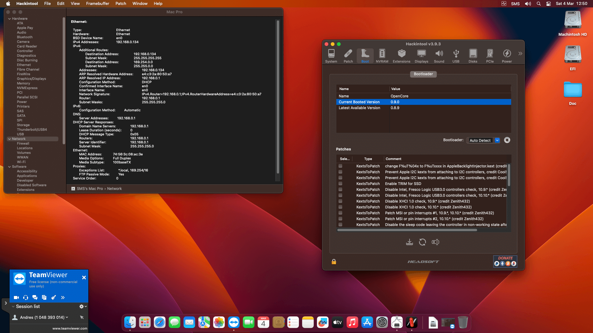 Gigabyte B660M DS3H AX DDR4 + Intel Core i7 12700F + Sapphire RX 580 OpenCore 8