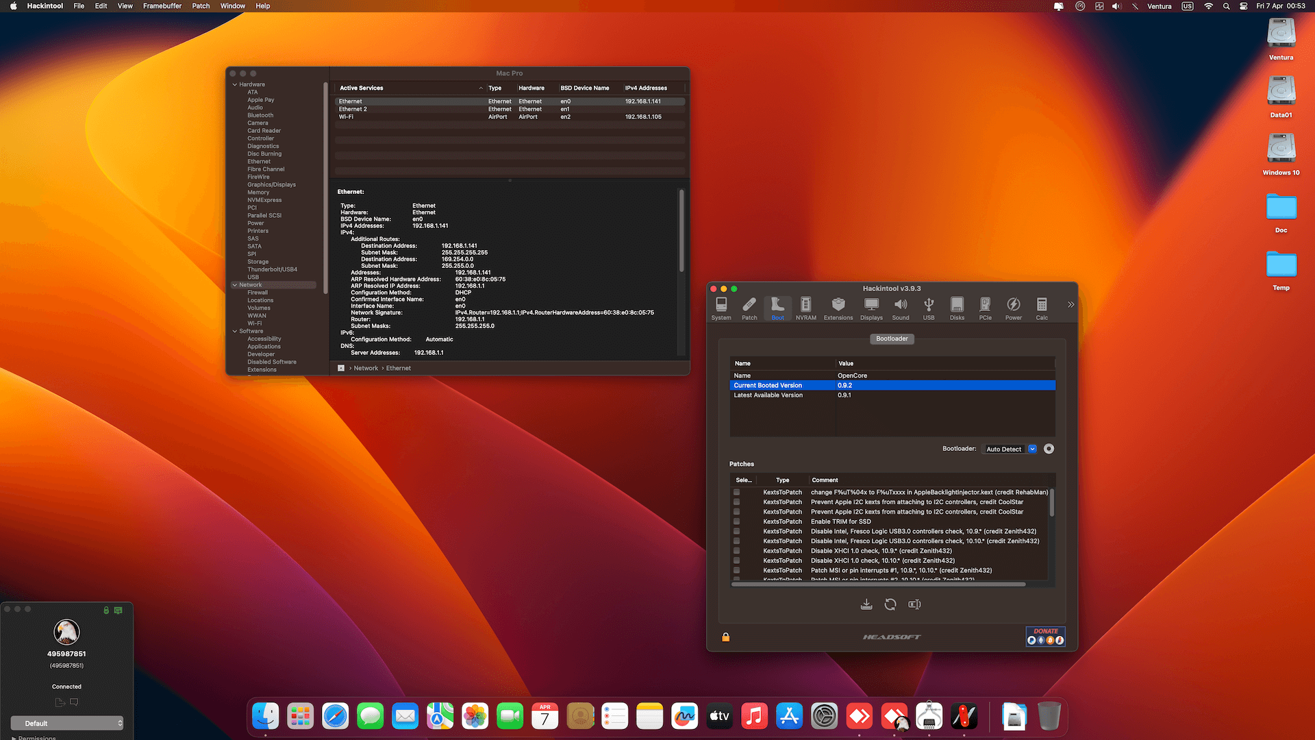 Gigabyte Z690 Aero D + Intel Core i7 12700K + Gigabyte RX 6800 XT   OpenCore 8