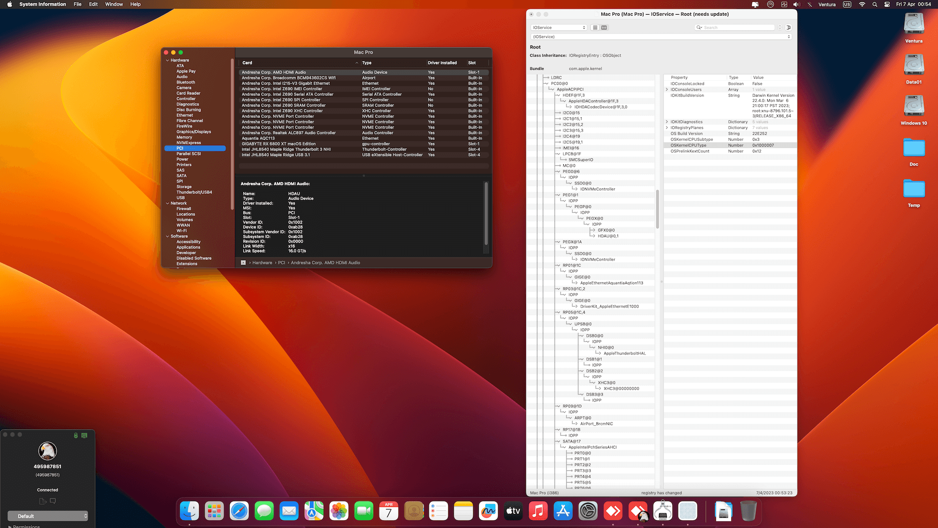 Gigabyte Z690 Aero D + Intel Core i7 12700K + Gigabyte RX 6800 XT   OpenCore 9