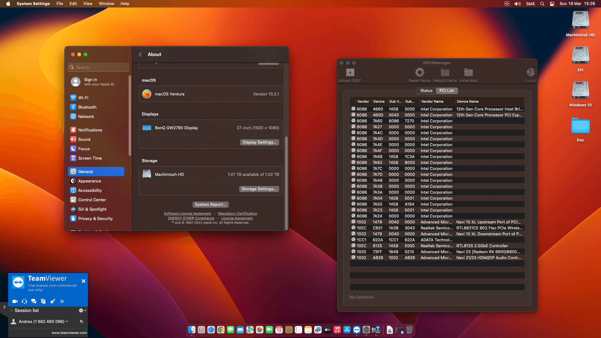 Gigabyte Z790 UD AC + Intel Core i9 12900K + Power Color RX 6600 XT   OpenCore 2