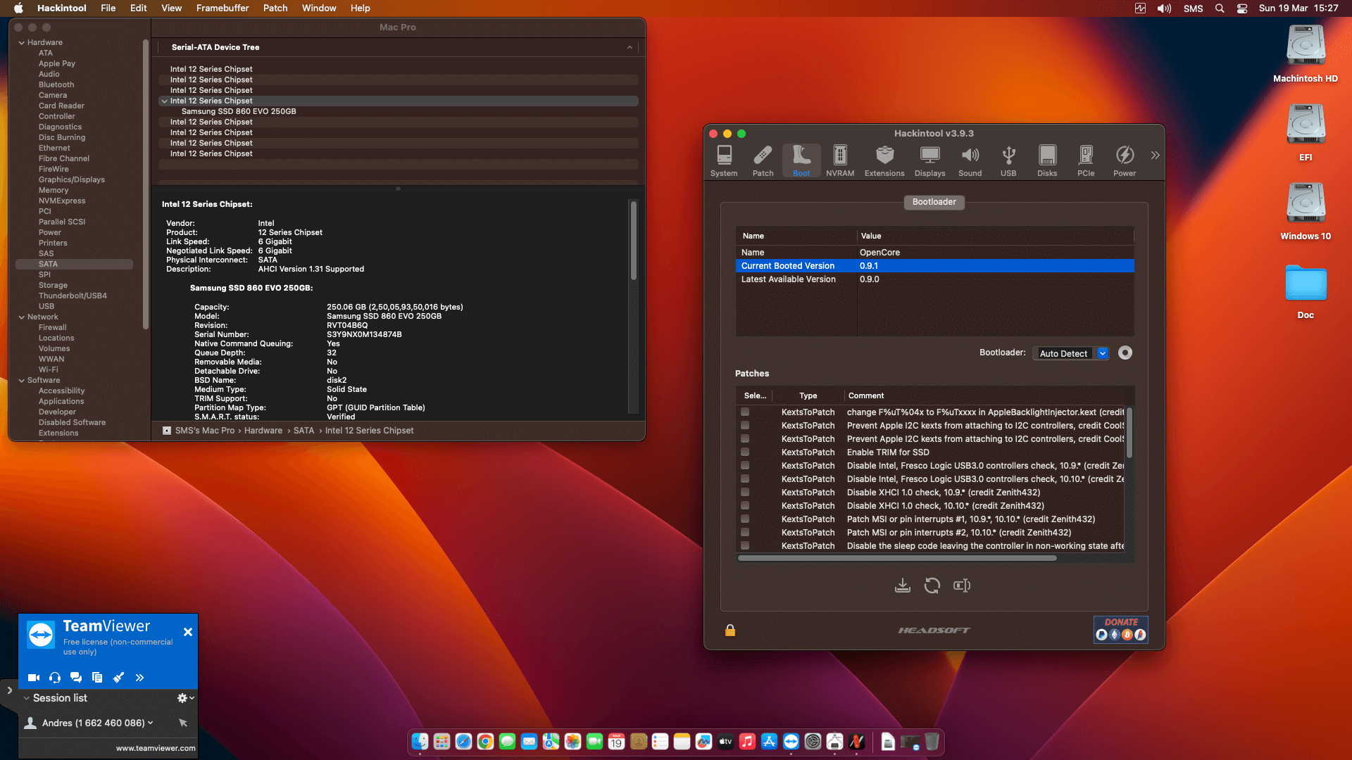 Gigabyte Z790 UD AC + Intel Core i9 12900K + Power Color RX 6600 XT   OpenCore 8