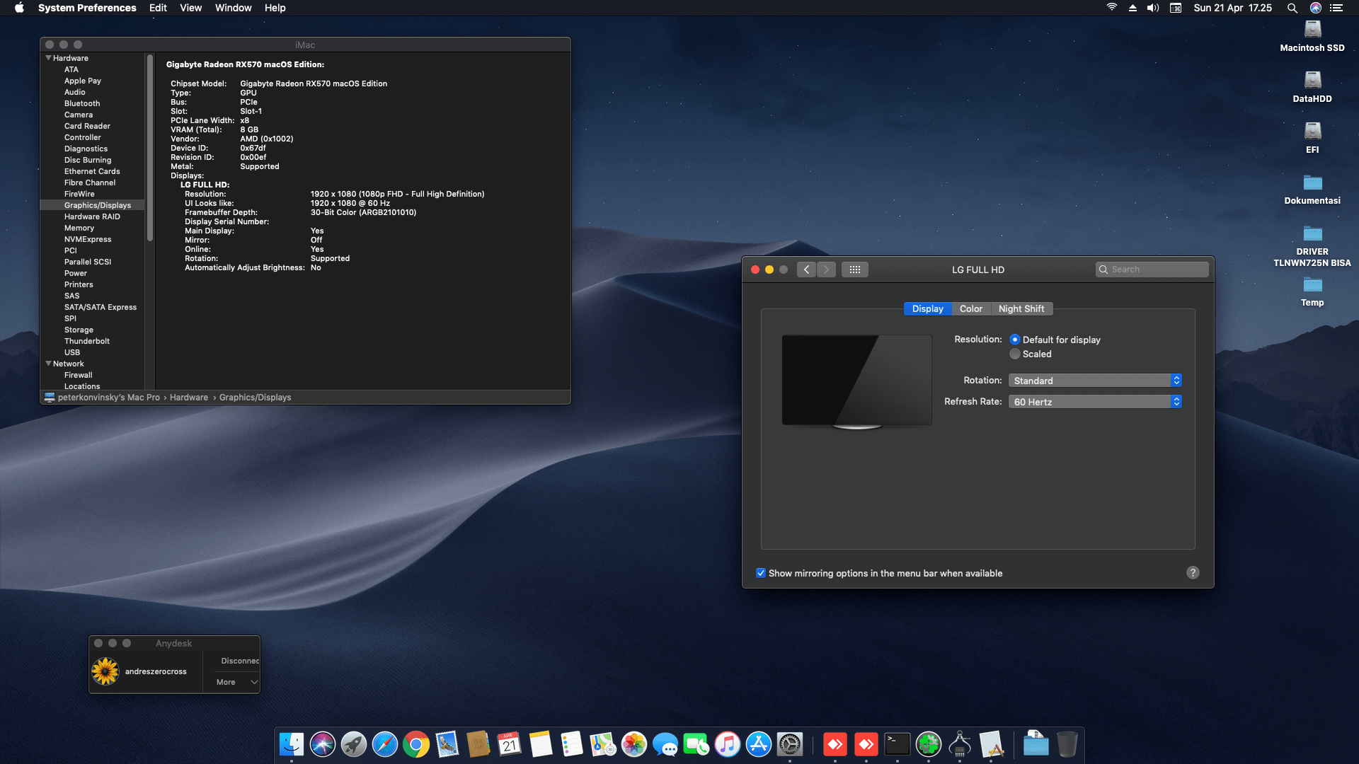 Asrock A320M HDV + Ryzen 3 2200G + Gigabyte RX 570 8GB 4