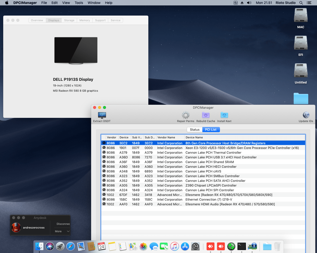 Asrock Z390 Phantom Gaming 4 + Intel Core i5 9400F + MSI RX580 2
