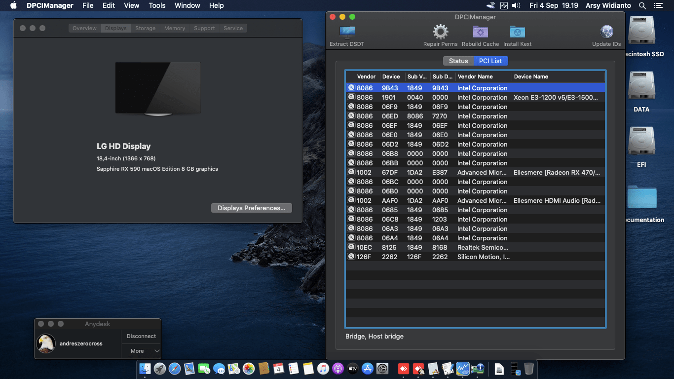 Asrock Z490 Steel Legend + Intel Core i7 10700KF + Sapphire RX 590 2