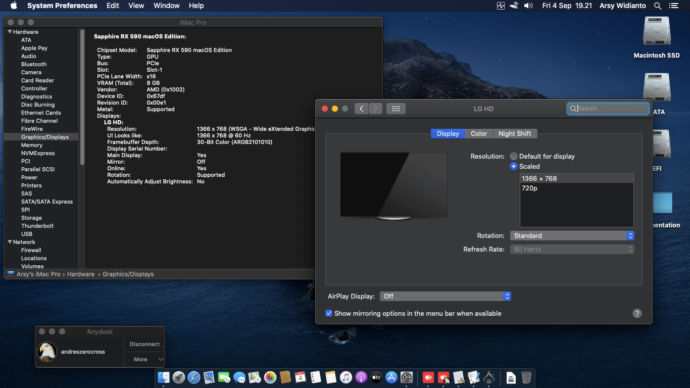 Asrock Z490 Steel Legend + Intel Core i7 10700KF + Sapphire RX 590 5