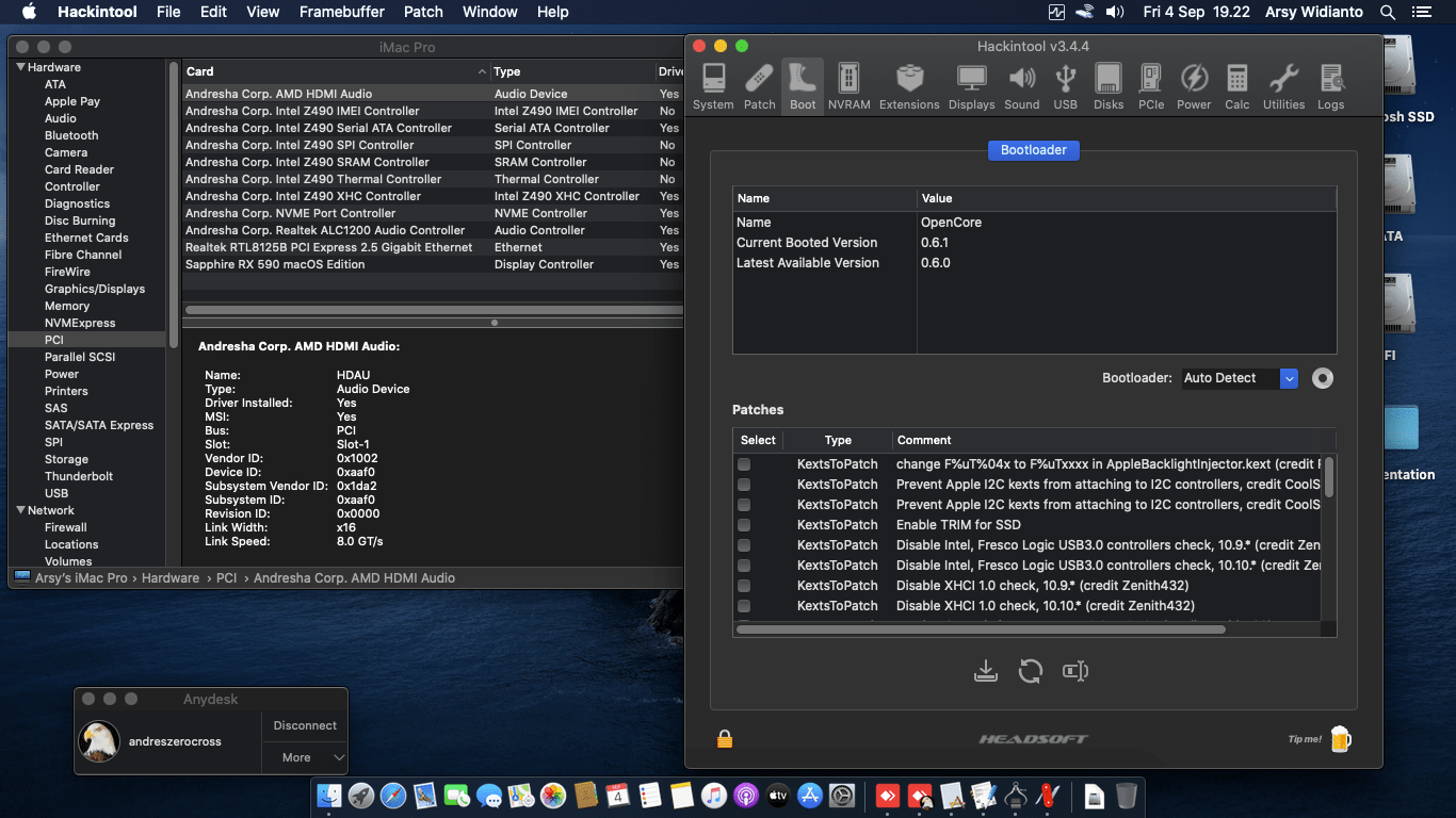 Asrock Z490 Steel Legend + Intel Core i7 10700KF + Sapphire RX 590 9