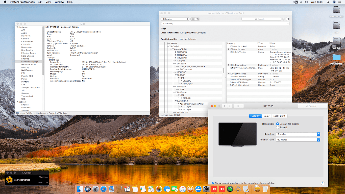 Asus H81M E + Intel Core i7 4790 + Nvidia GTX 1050 4