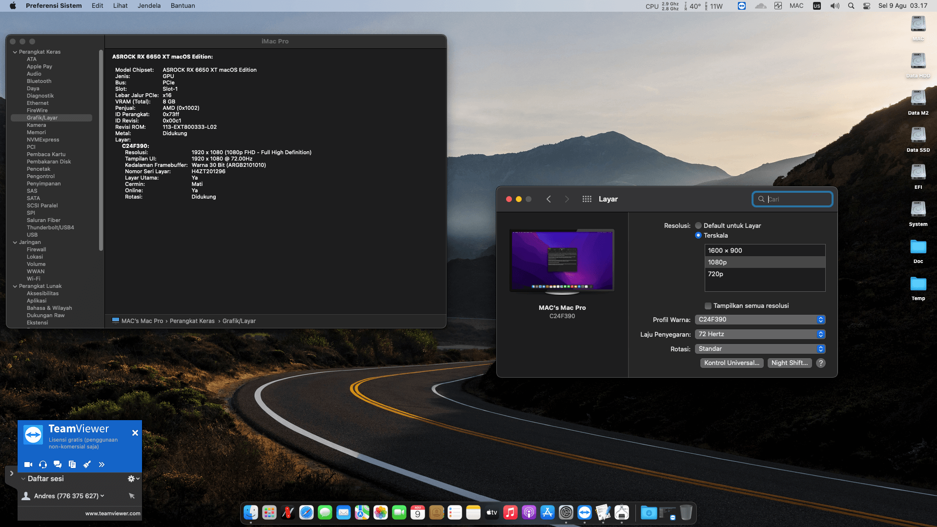 Asrock B450M Steel Legend + AMD Ryzen 5 2600X + Asrock RX 6650 XT   OpenCore 3
