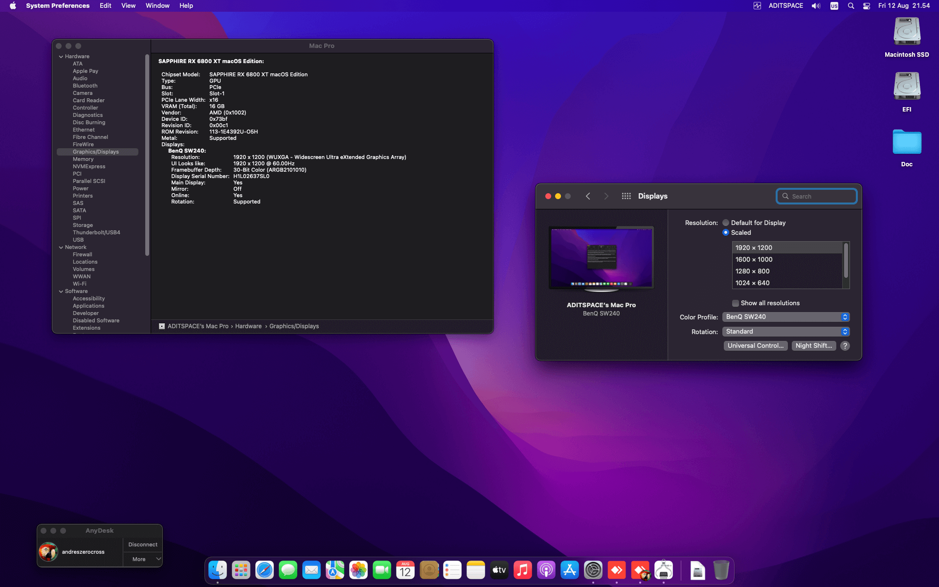 Asus prima Z690 P D4 + Intel Core i5 12600K + Sapphire RX 6800 XT OpenCore 4