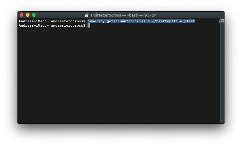 Change Minimal Char Pass Mojave 2