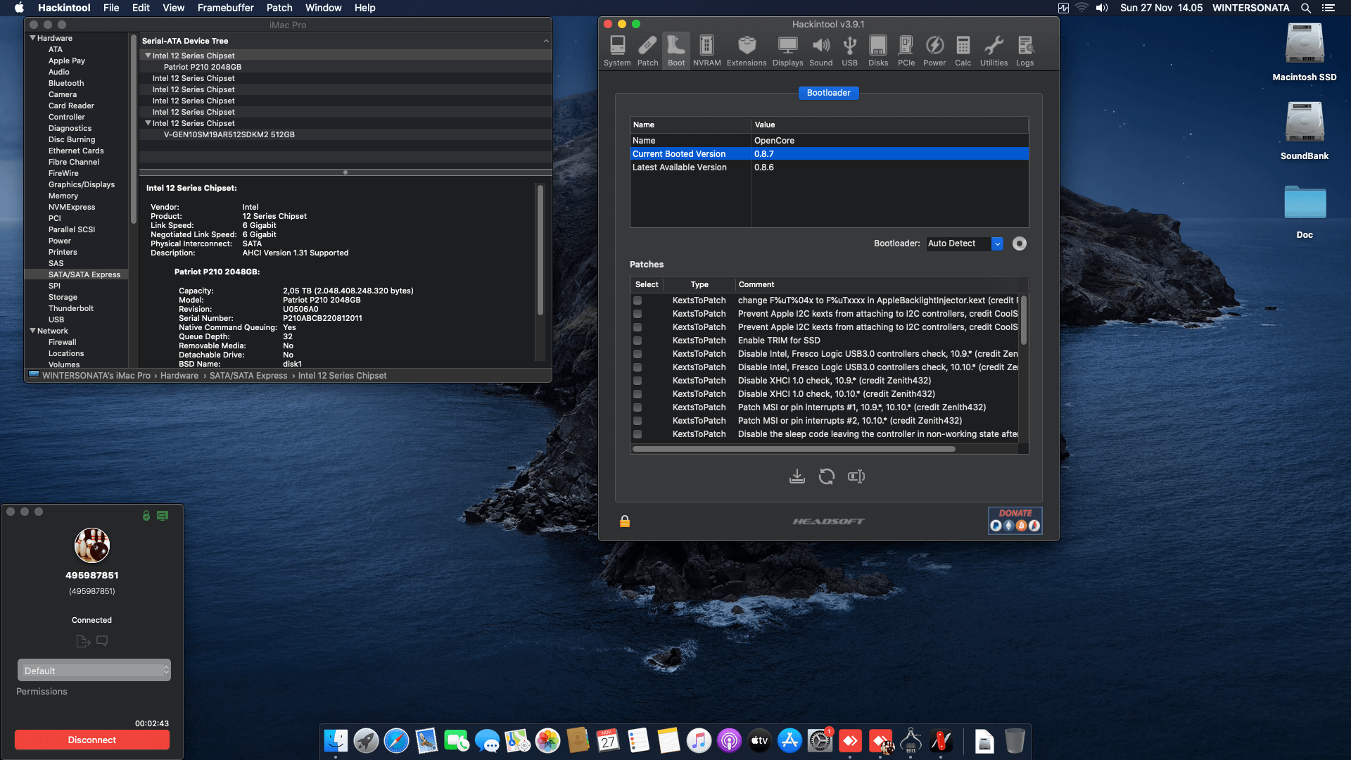 Asrock Z490 Steel Legend + Intel Core i7 10700KF + Sapphire RX 580   OpenCore 8