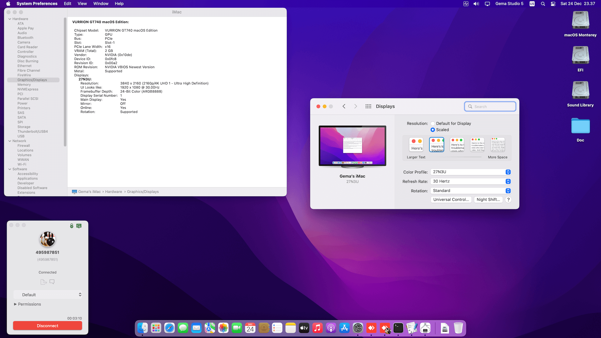 Asus Z170 Pro Gaming + Intel Core i7 6700 + Vurrion GT740   OpenCore 4