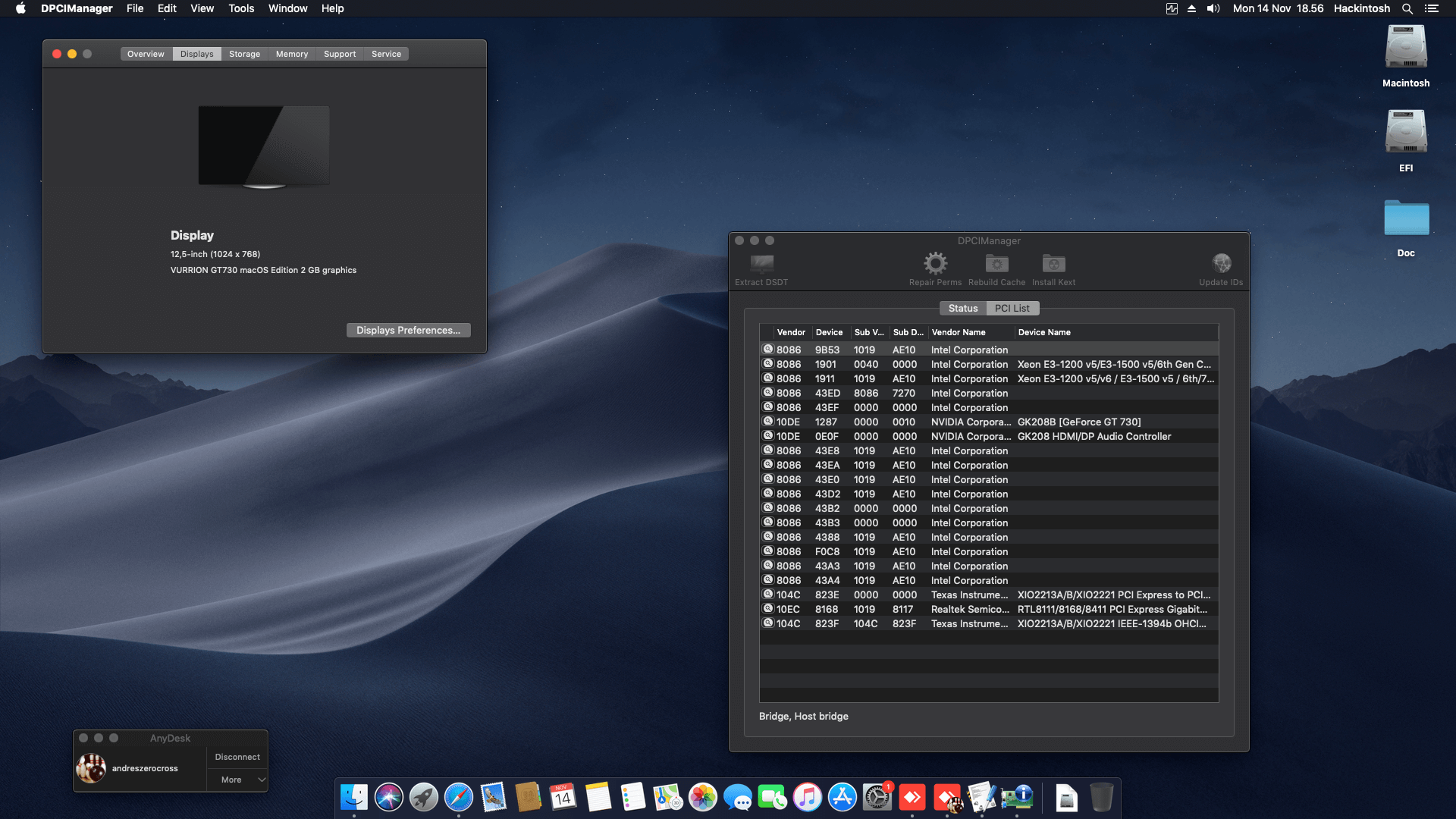 ECS H510H6 M2 + Intel Core i5 10400 + Vurrion GT 730 Kepler   OpenCore 2