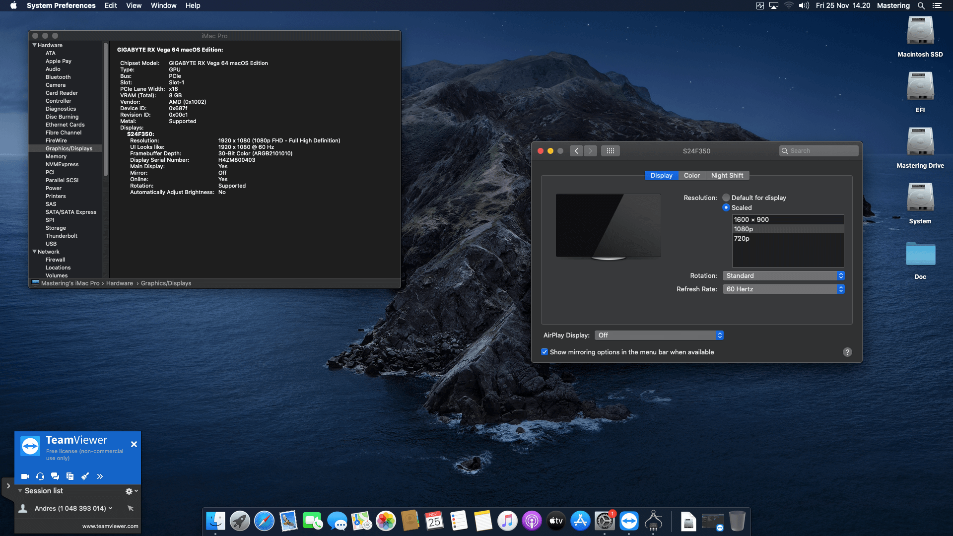 Gigabyte B560 Aorus Pro AX + Intel Core i7 10700KF + Gigabyte RX Vega 64   OpenCore 7
