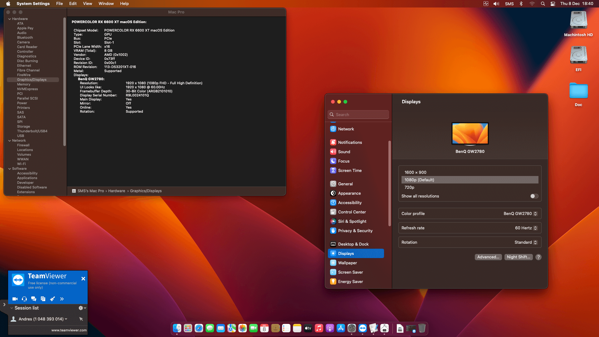 Gigabyte Z690 UD AX DDR4 V2 + Intel Core i9 12900K + Power Color RX 6600 XT   OpenCore 5