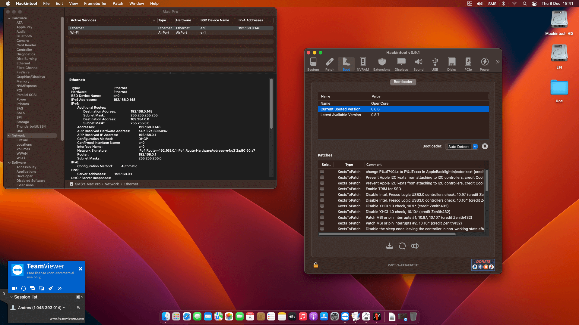 Gigabyte Z690 UD AX DDR4 V2 + Intel Core i9 12900K + Power Color RX 6600 XT   OpenCore 8