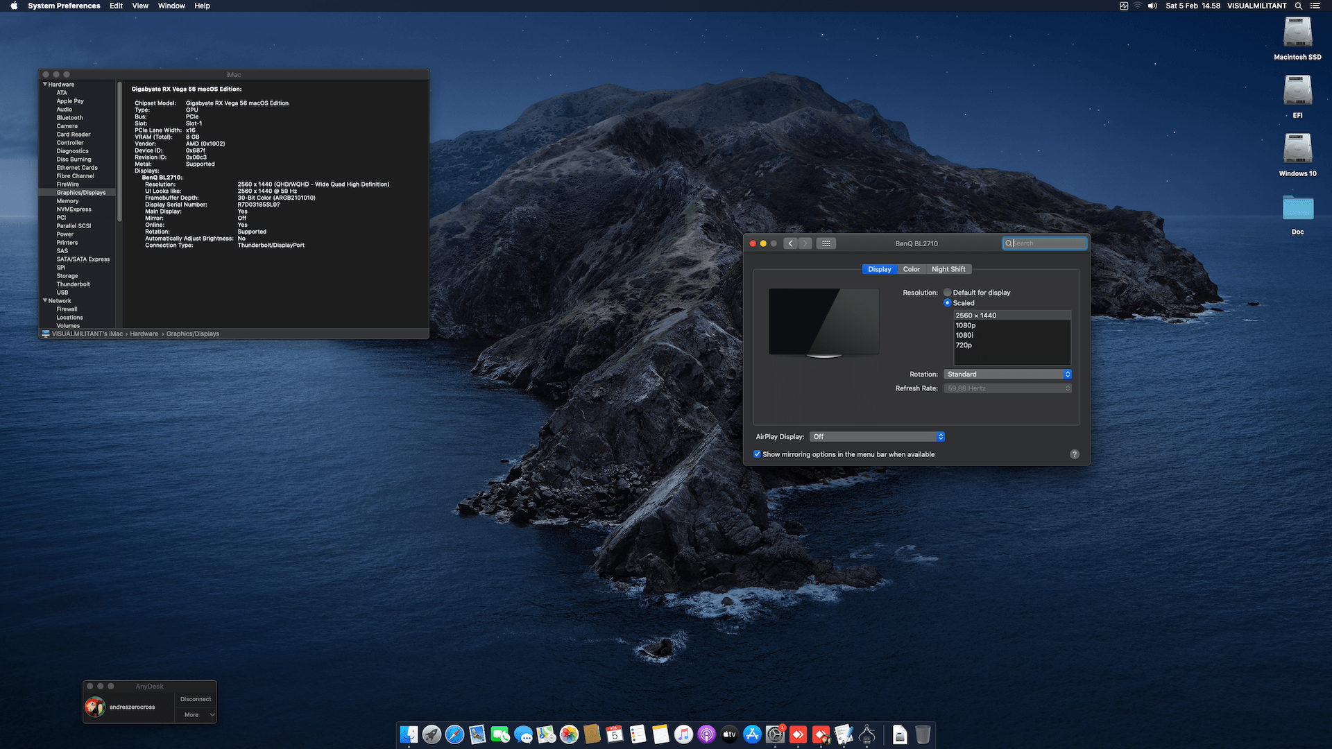 Asrock Z390 Phantom Gaming ITX:AC + Intel Core i5 9600K + Gigabyte RX Vega 56   OpenCore 4