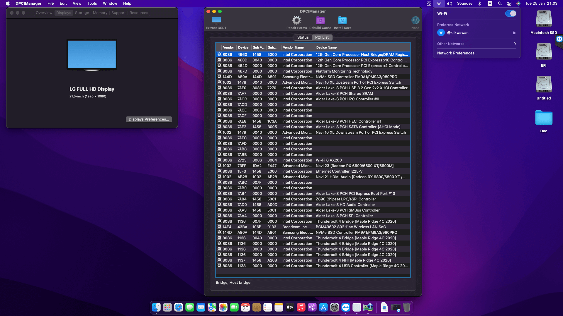 Gigabyte Z690 Aorus Pro + Intel Core i9 12900K + Sapphire RX 6600 OpenCore 2