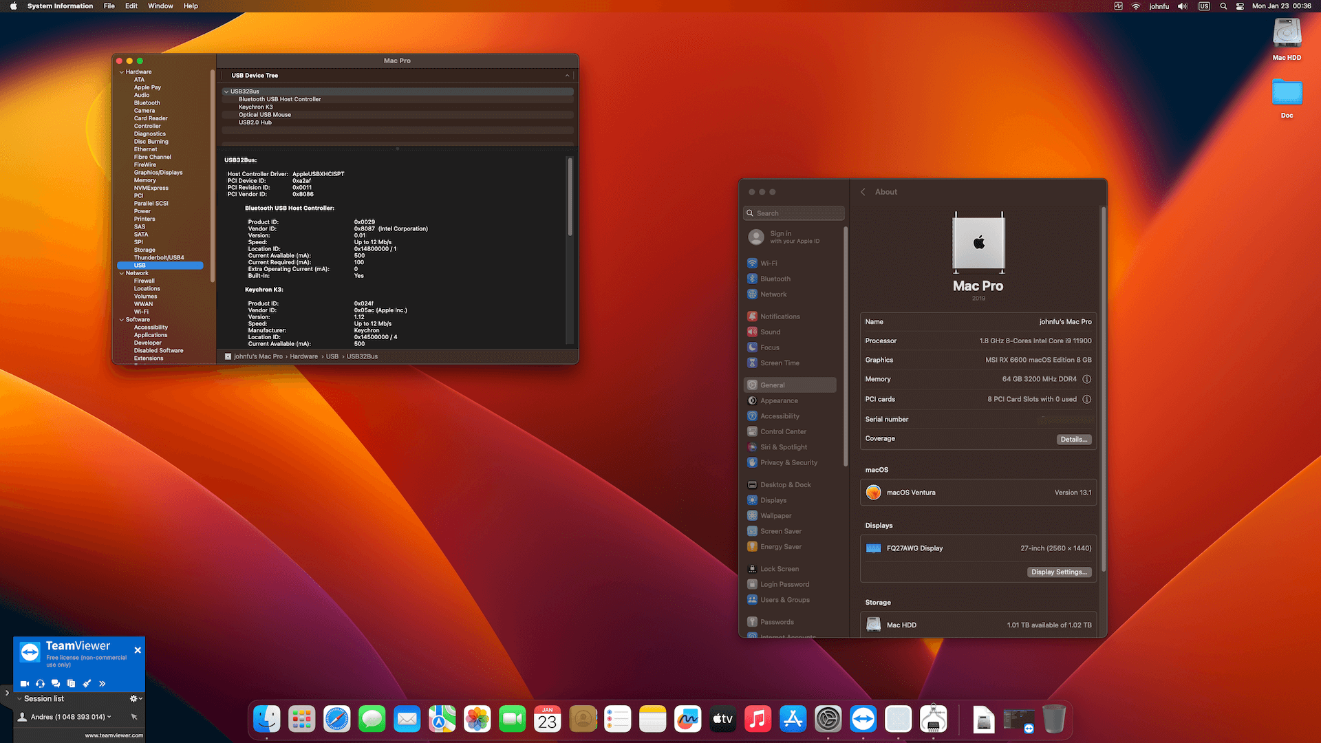 Gigabyte Z590I Aorus Ultra + Intel Core i9 11900 + MSI RX 6600 OpenCore 3
