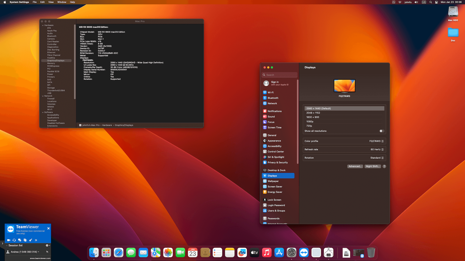 Gigabyte Z590I Aorus Ultra + Intel Core i9 11900 + MSI RX 6600 OpenCore 5