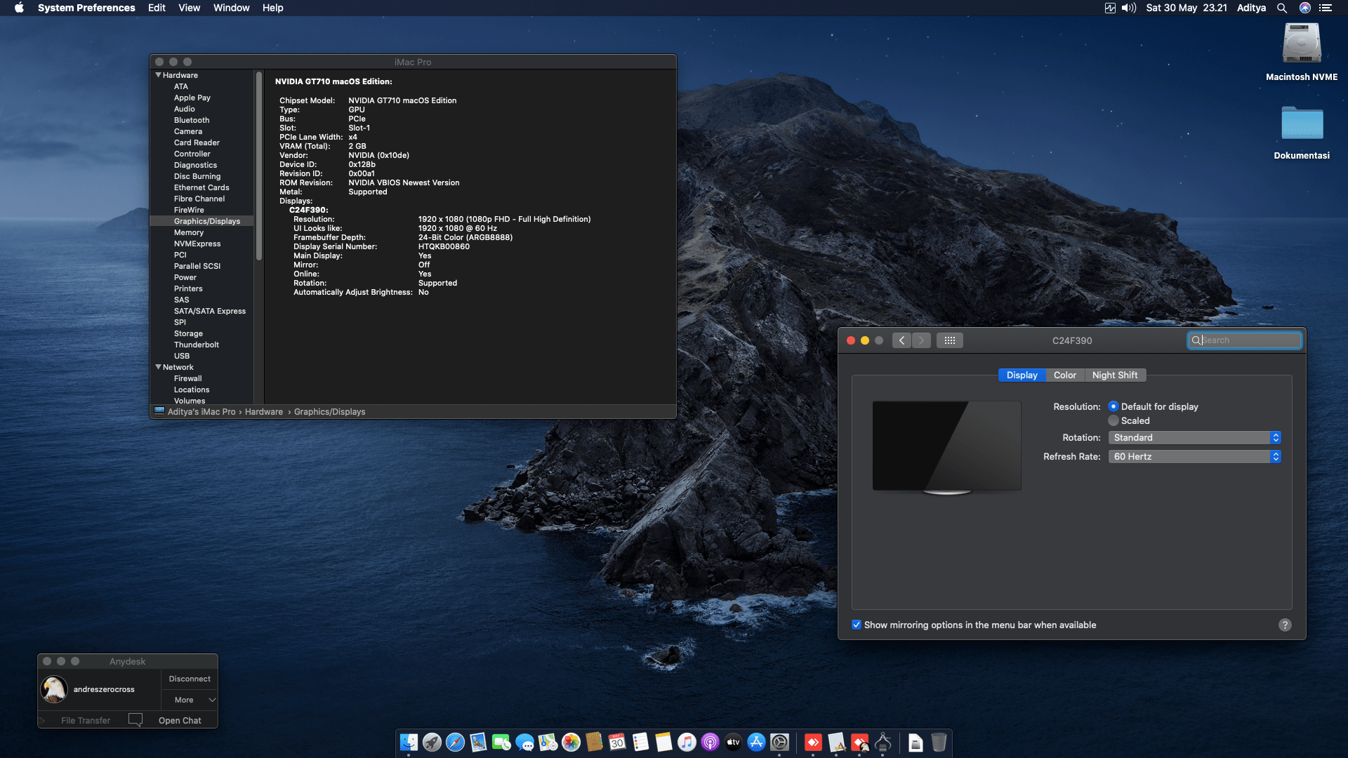 Gigabyte GA A320M S2H + AMD Athlon 200GE + Nvidia GT710 4