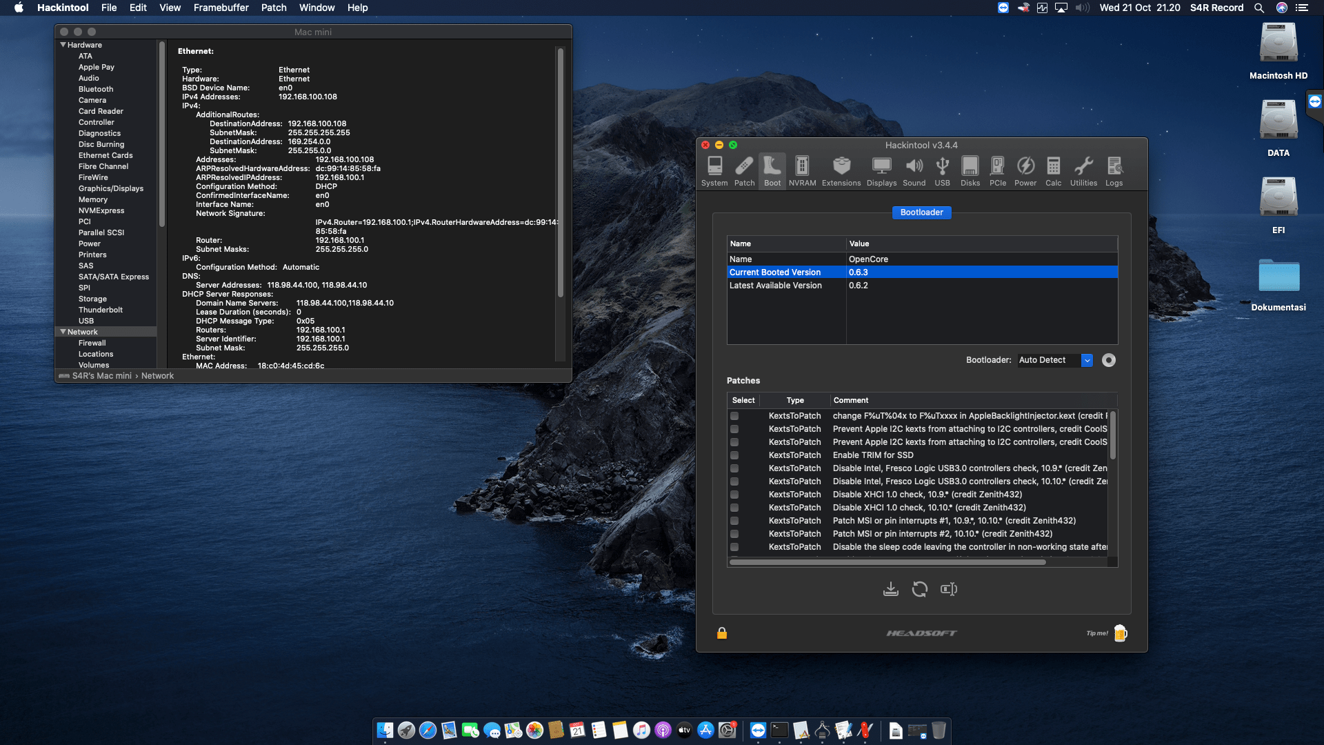 Gigabyte GA H310M H 2.0 + Intel Core i3 8100   OpenCore 7