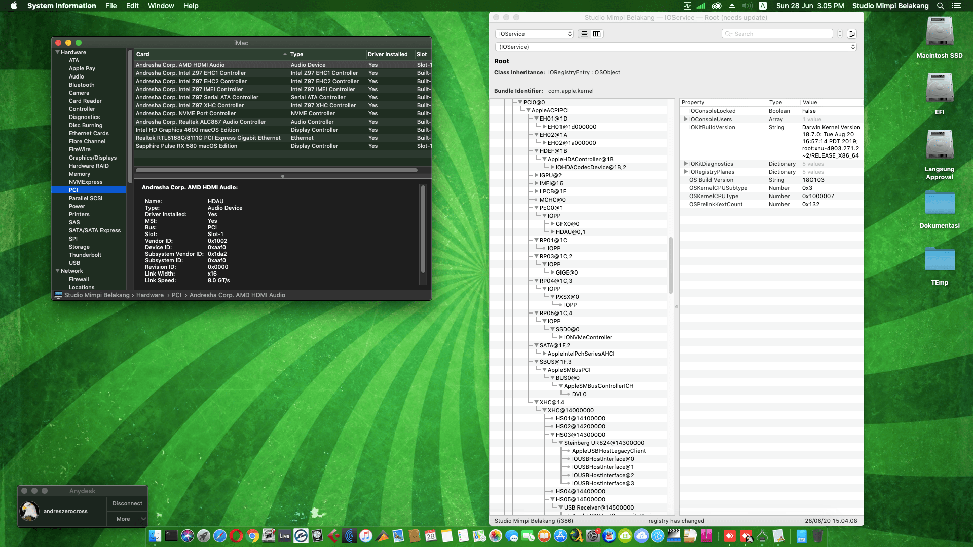 Gigabyte GA Z97 HD3 + Intel Core i7 4790 + Sapphire Pulse RX 580 1