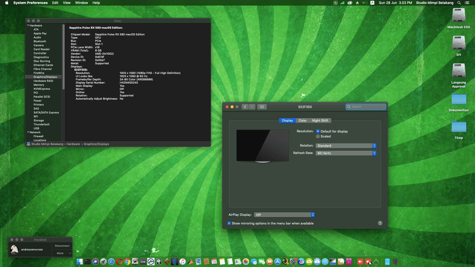 Gigabyte GA Z97 HD3 + Intel Core i7 4790 + Sapphire Pulse RX 580 7
