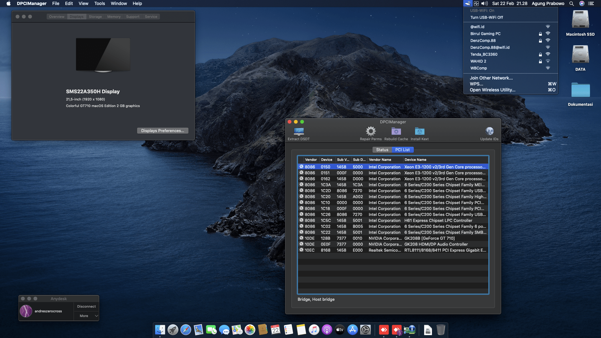 Gigabyte H61M DS2 + Intel Core i7 3770 + MSI GT710 2