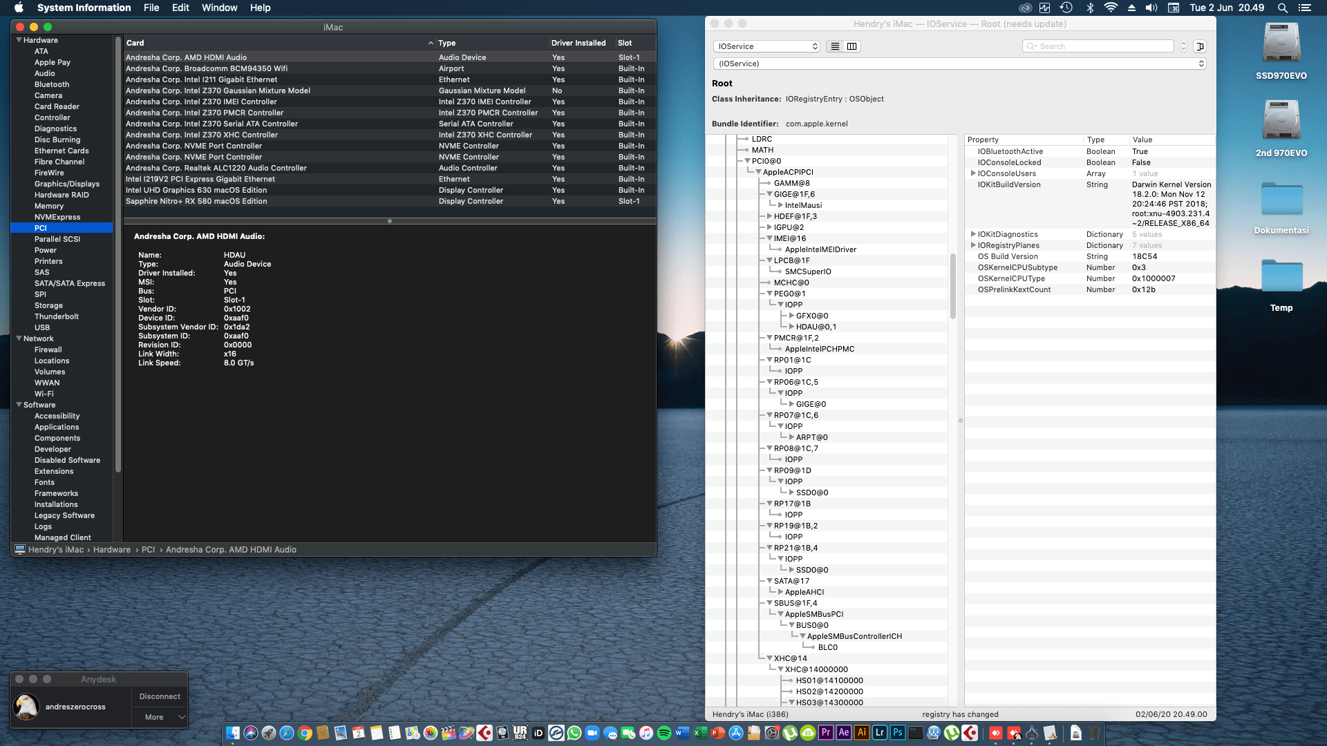 Gigabyte Z370N WIFI + Intel Core i7 8700K + Sapphire Nitro RX 580 9