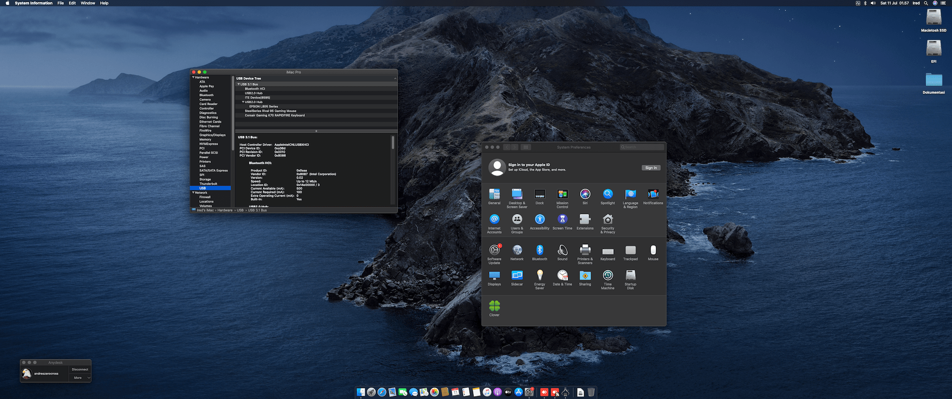 Gigabyte Z390 Aorus Ultra + Intel Core i9 9900K + PowerColor RX Vega 56 3