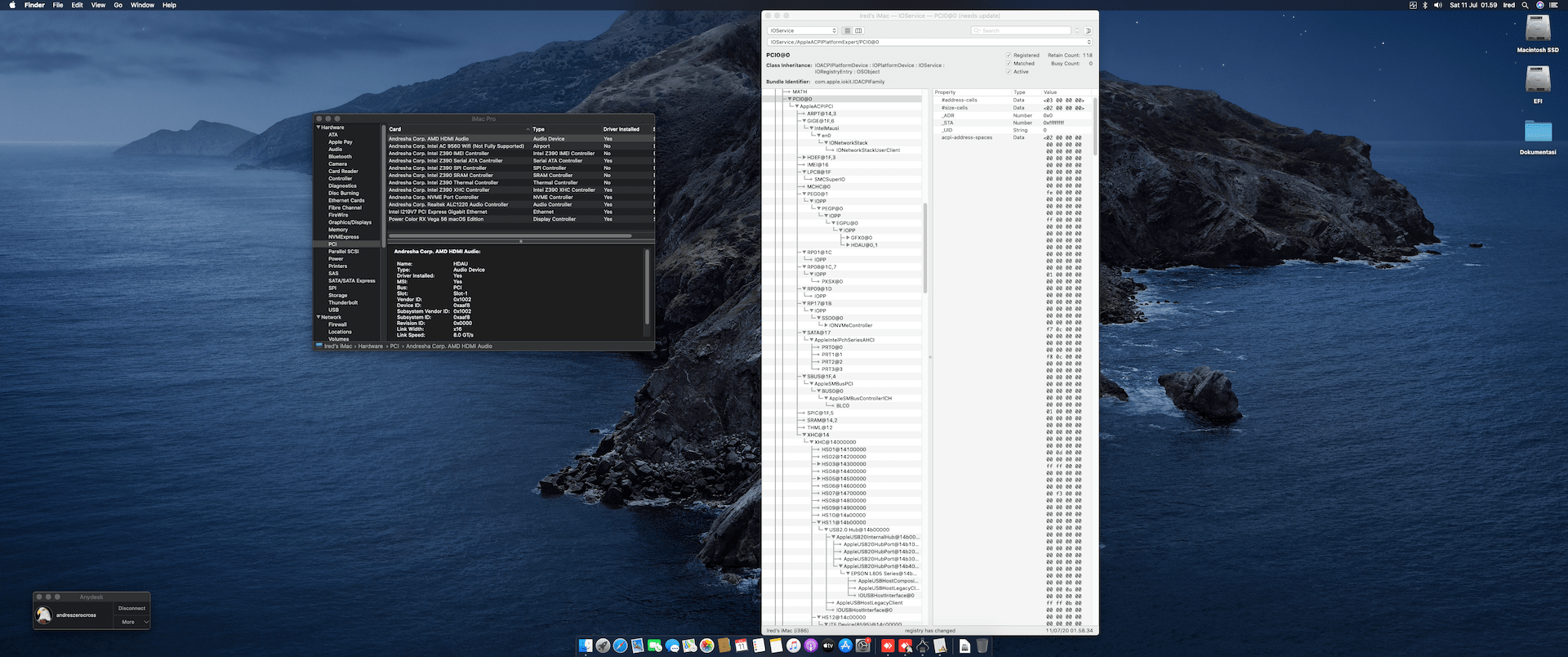 Gigabyte Z390 Aorus Ultra + Intel Core i9 9900K + PowerColor RX Vega 56 9