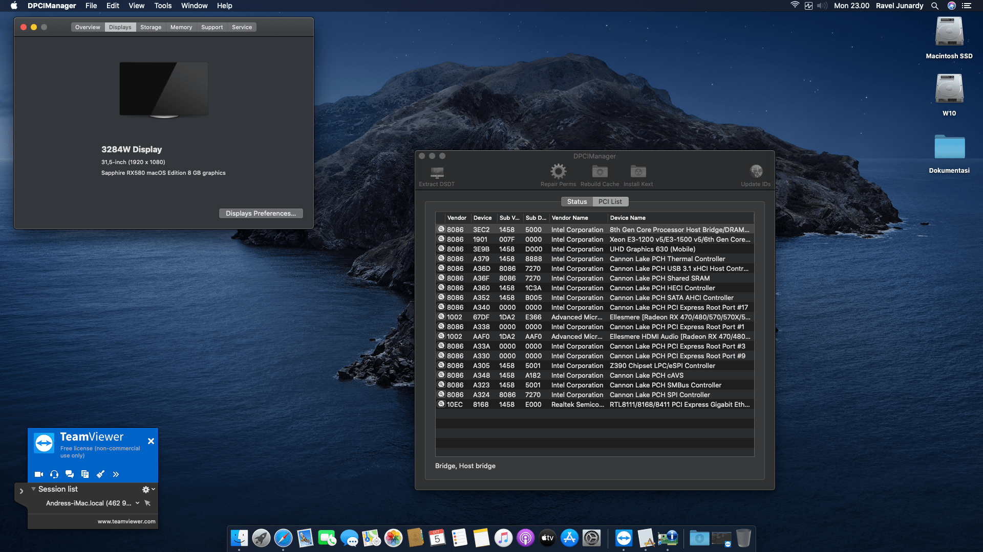 Gigabyte Z390 D + Intel Core i7 8700 + Sapphire RX 580 2
