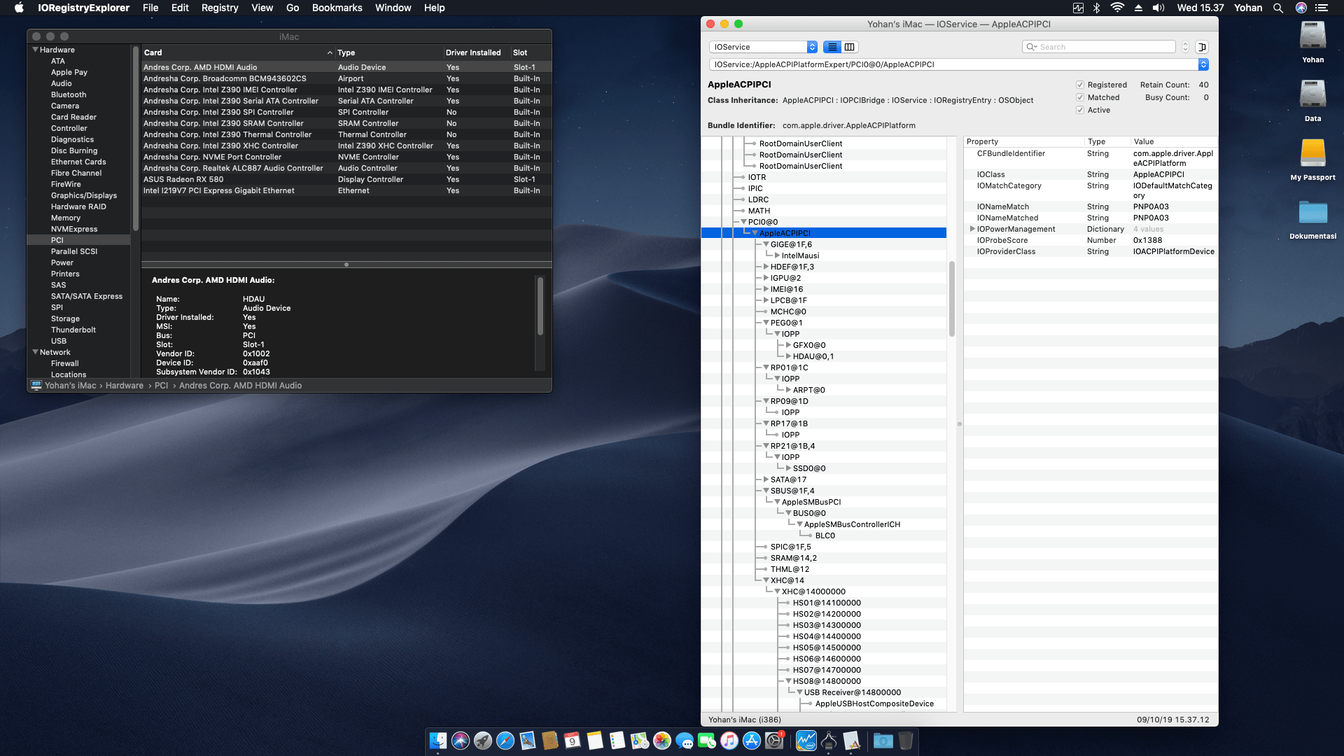 Gigabyte Z390 M + Intel Core i7 8700 + ASUS RX 580 8