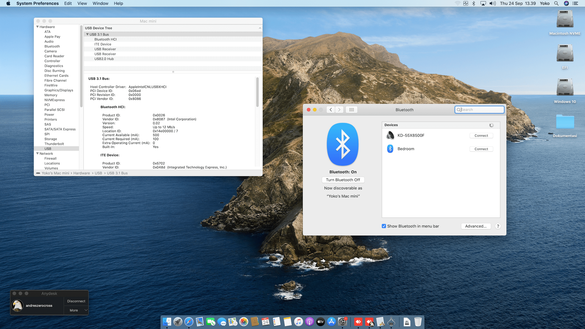Gigabyte Z490I Aorus Ultra + Intel Core i7 10700K 3