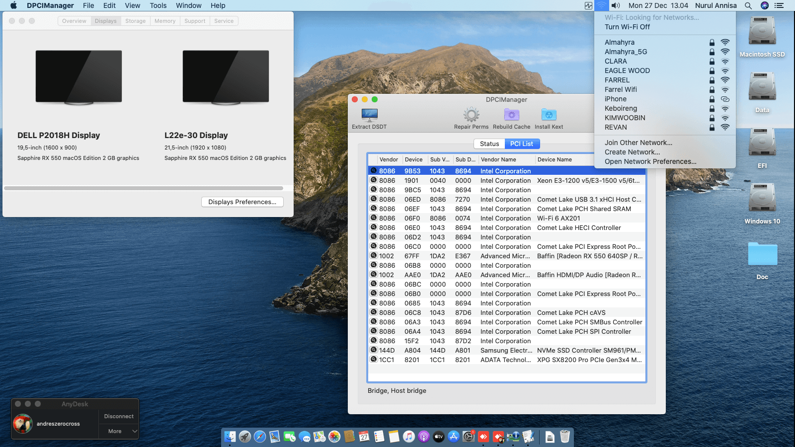 Asus ROG Strix Z490 I Gaming + Intel Core i5 10400 + Sapphire RX 550   OpenCore 2