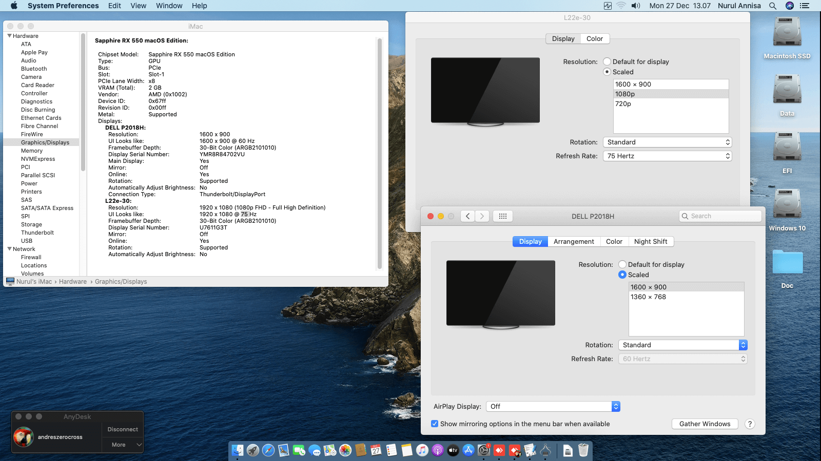 Asus ROG Strix Z490 I Gaming + Intel Core i5 10400 + Sapphire RX 550   OpenCore 7