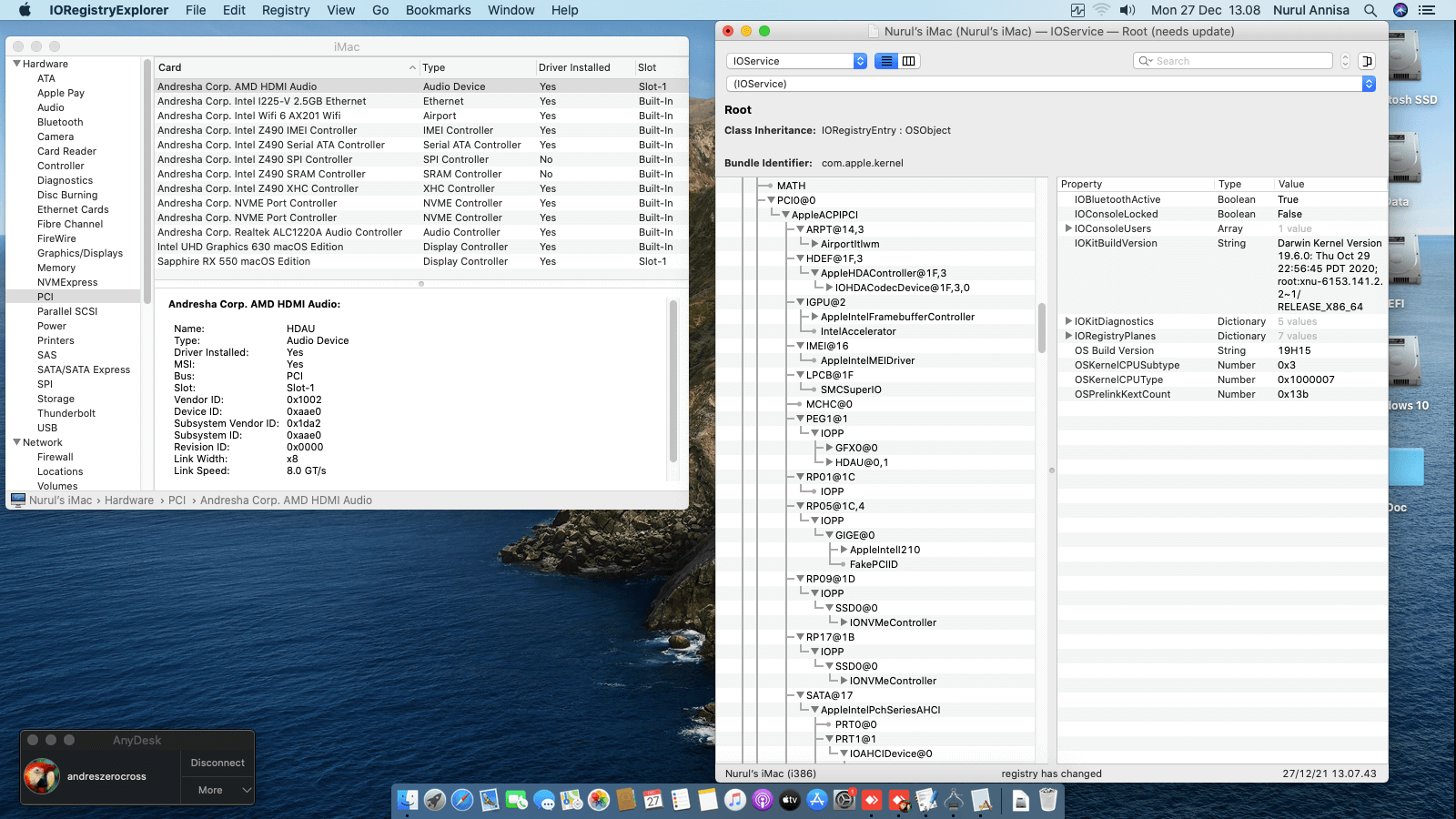Asus ROG Strix Z490 I Gaming + Intel Core i5 10400 + Sapphire RX 550   OpenCore 9