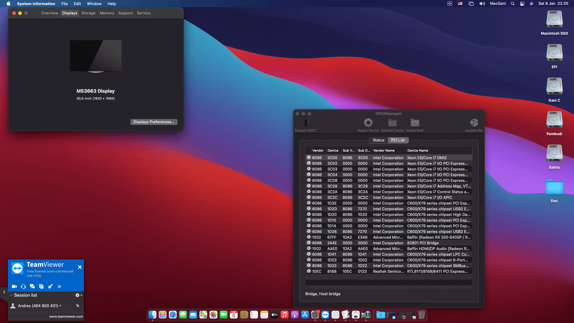 Kllisre X79 V2.72A + Intel Xeon E5 2689 + Sapphire RX 560 2nd OpenCore 2