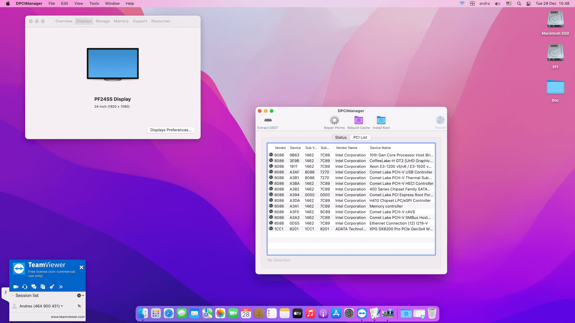 MSI H410M Bomber + Intel Core i3 10100   OpenCore 2