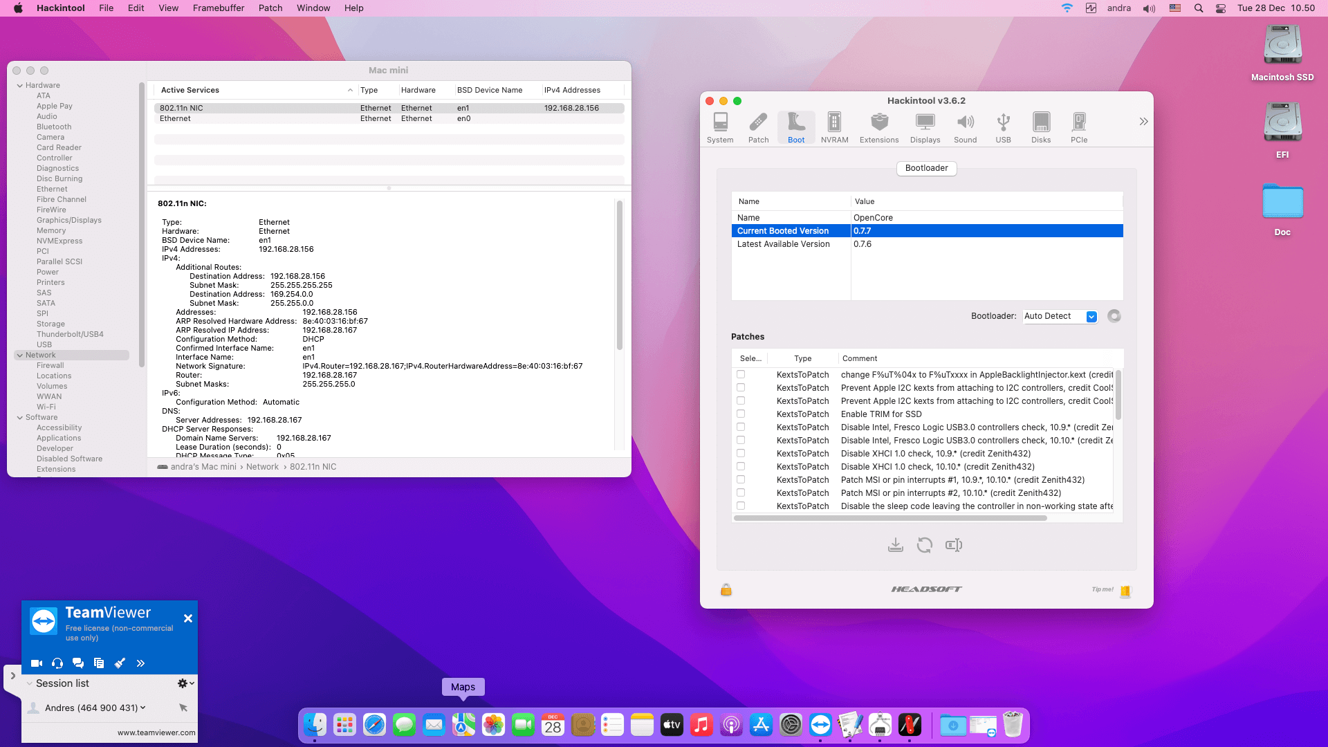 MSI H410M Bomber + Intel Core i3 10100   OpenCore 8