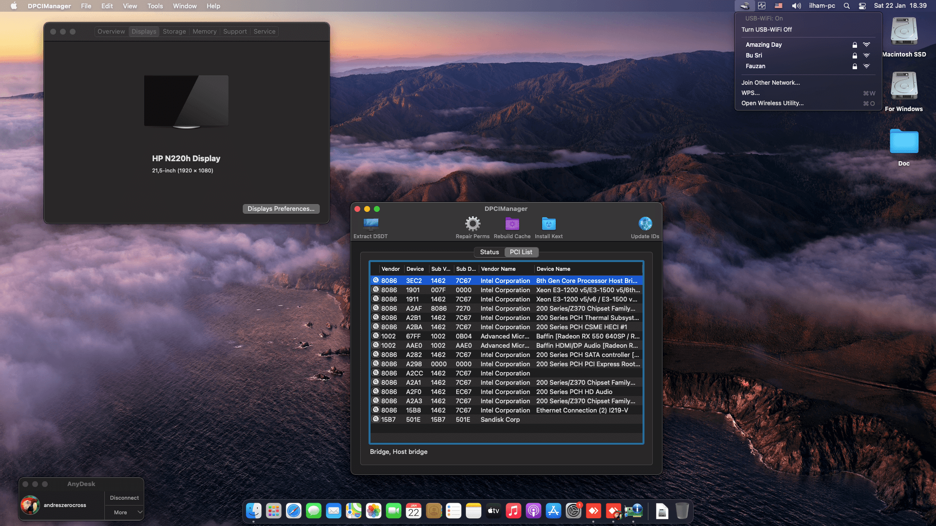 MSI MAG B365M Mortar + Intel i5 9400F + Power Color RX 550 OpenCore 2