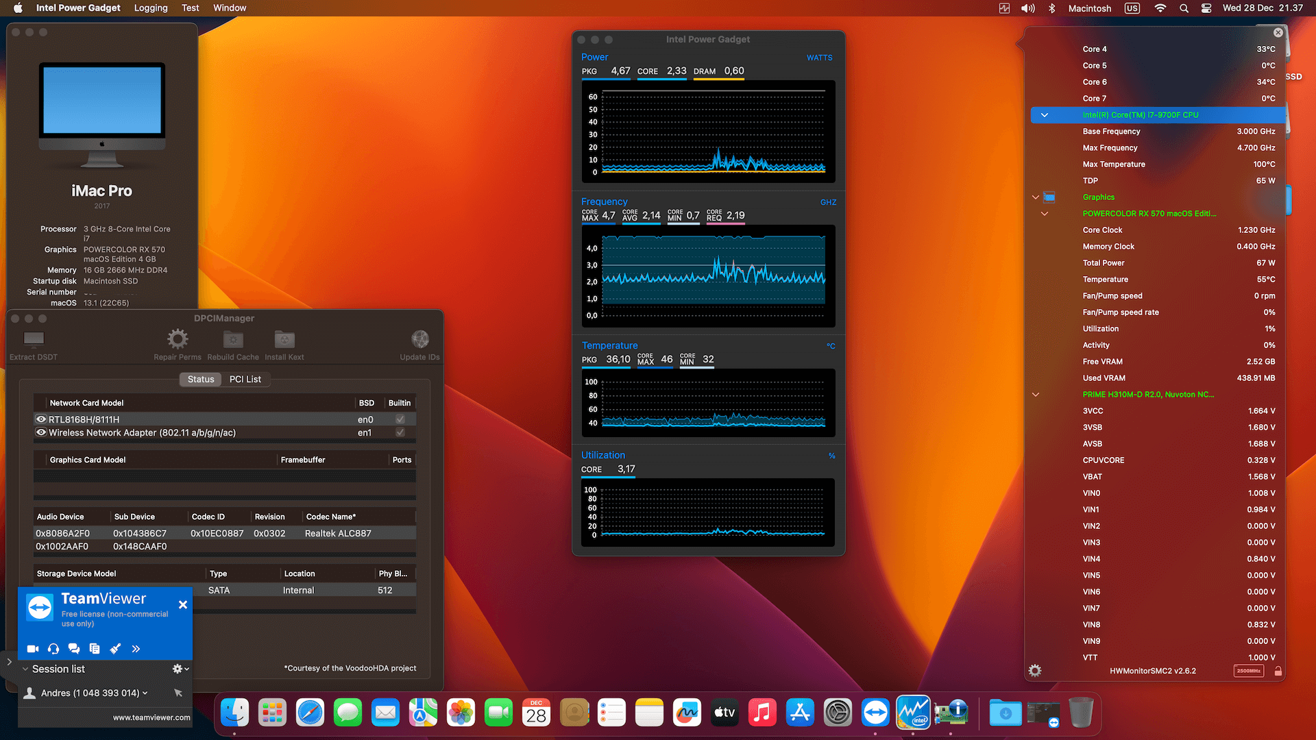Asus Prime H310M D R2.0 + Intel Core i7 9700F + Power Color RX 570   OpenCore 1