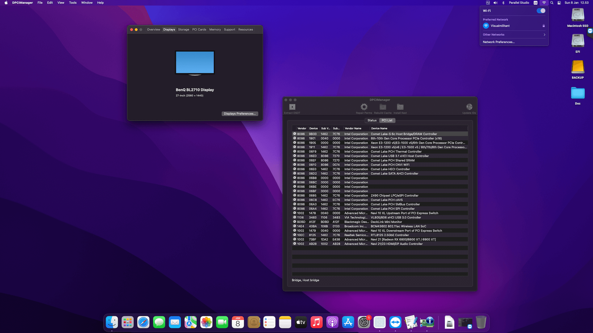 MSI MPG Z490M Gaming Edge Wifi + Intel Core i9 10900K + Sapphire RX 6900 XT   OpenCore 2