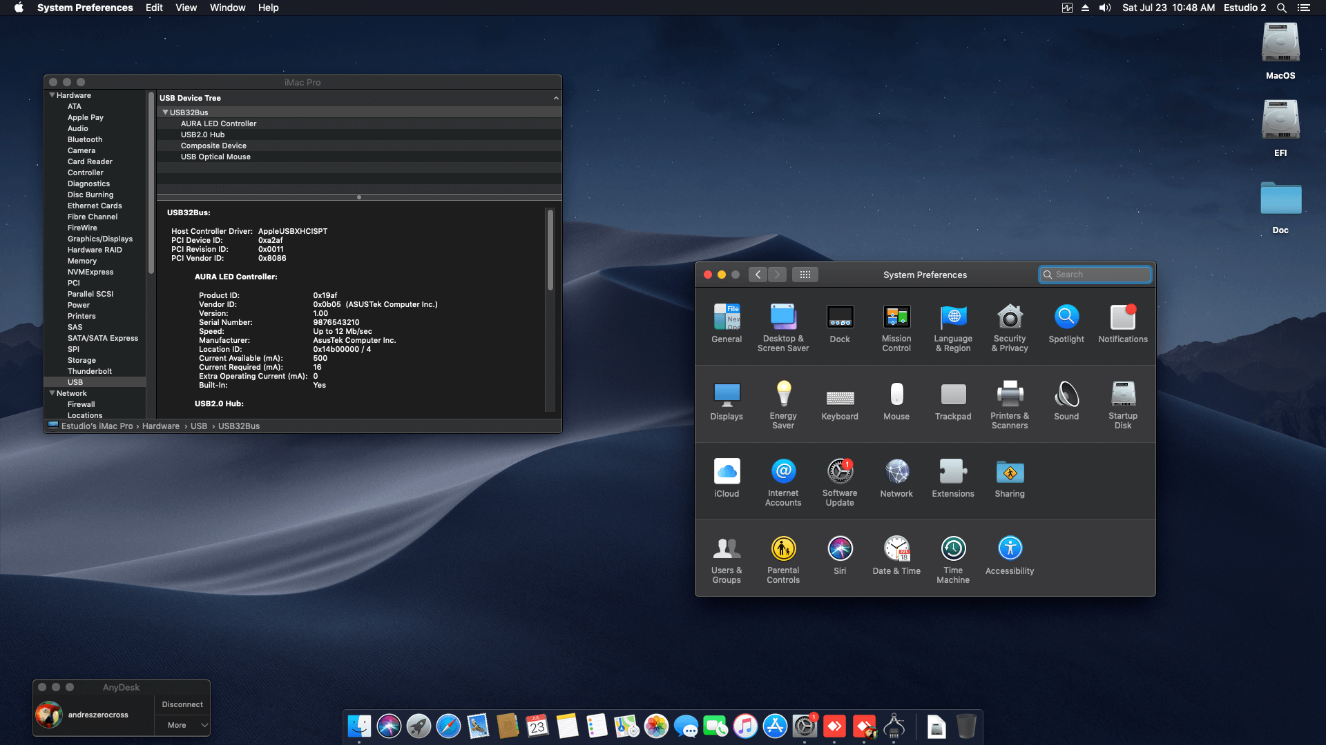 Asus Prime B560M A + Intel Core i5 10400F + Arktek RX 550   OpenCore 3