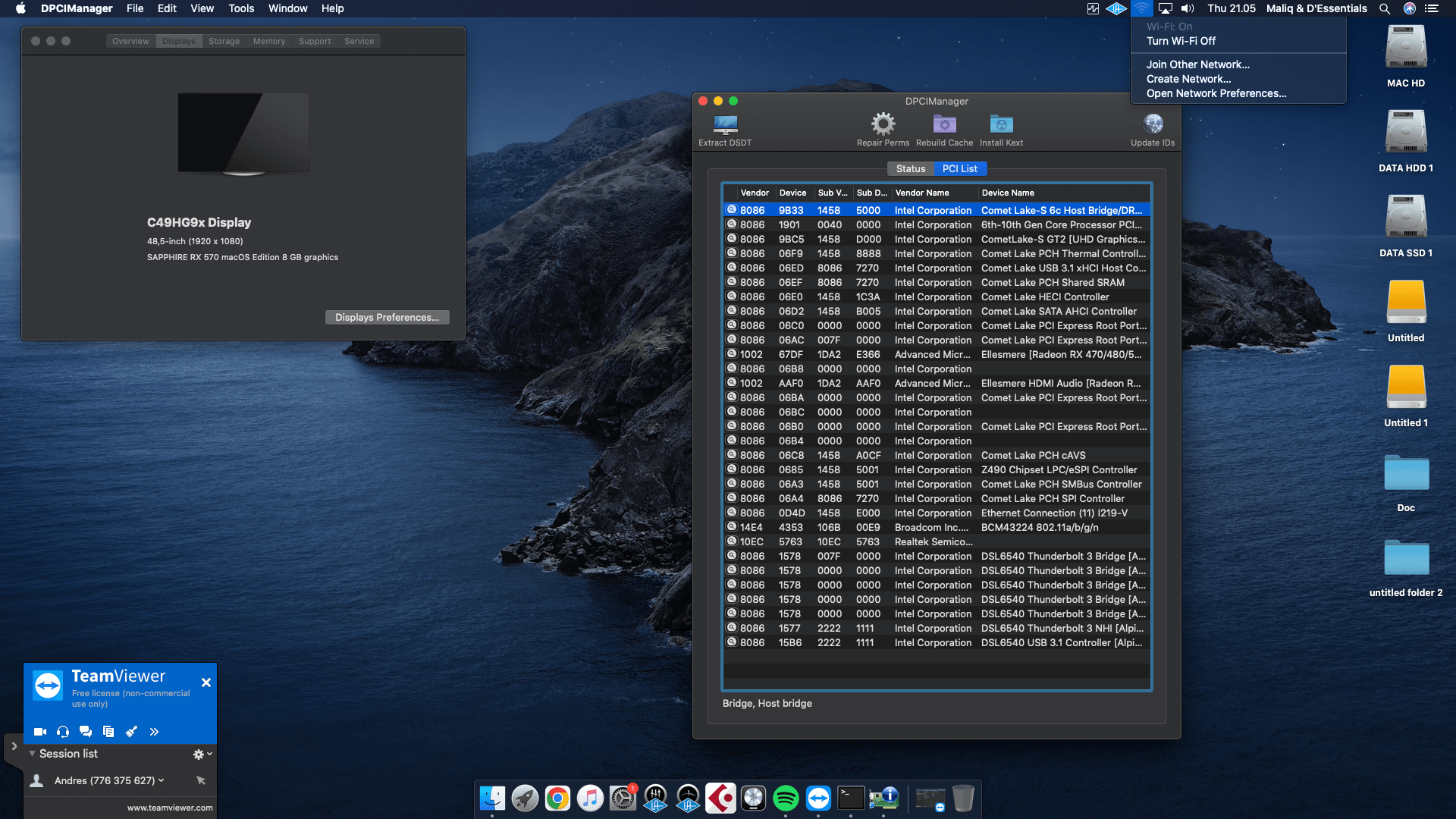 Gigabyte Z490 Gaming X + Intel Core i9 10900 + Sapphire RX 570   OpenCore 2