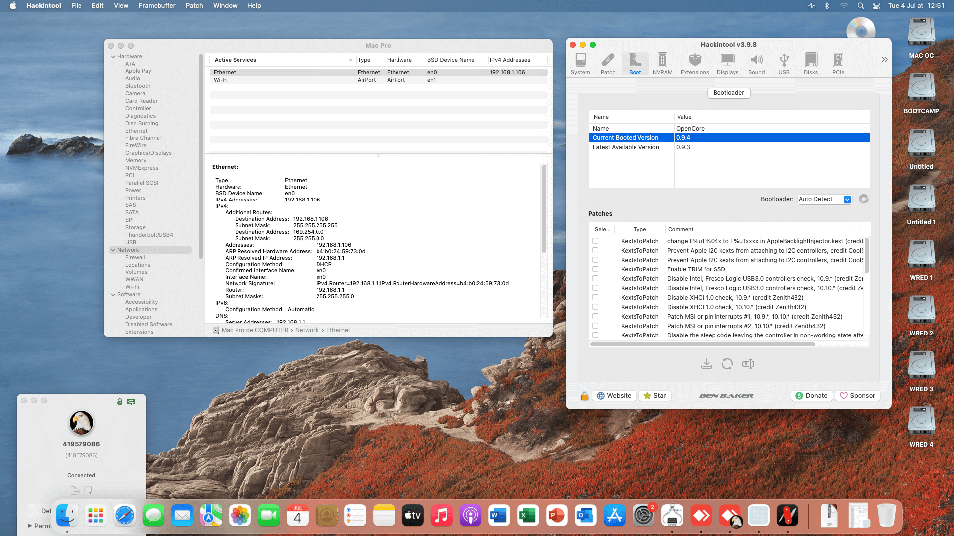Gigabyte B560M Aorus Pro AX + Intel Core i9 10900 + Sapphire RX 6800 XT   OpenCore 1