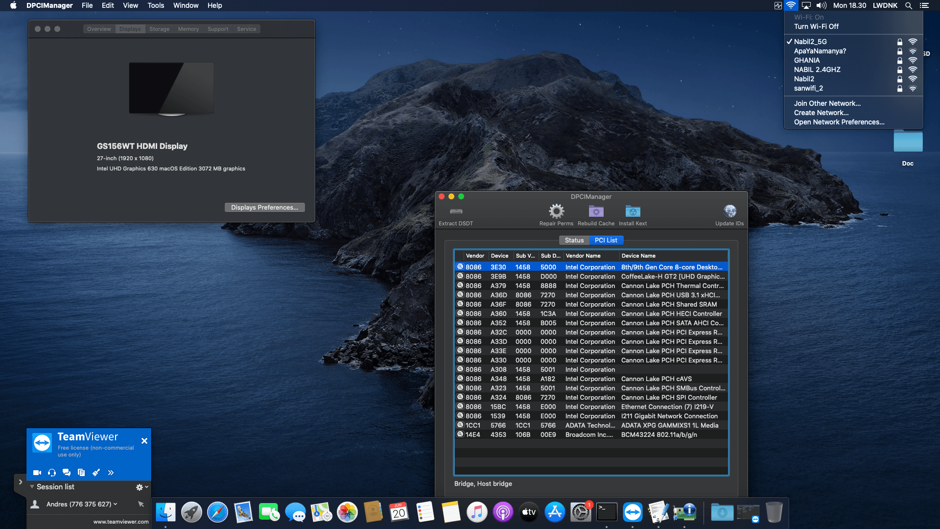 Gigabyte B360N Wifi + Intel Core i7 9700K OpenCore 2